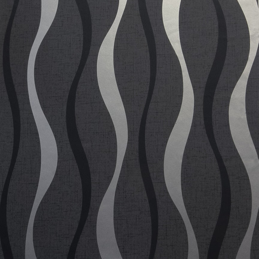 924502 - Arthouse - Arthouse Ribbon Geo Black Wallpaper - Decor Warehouse