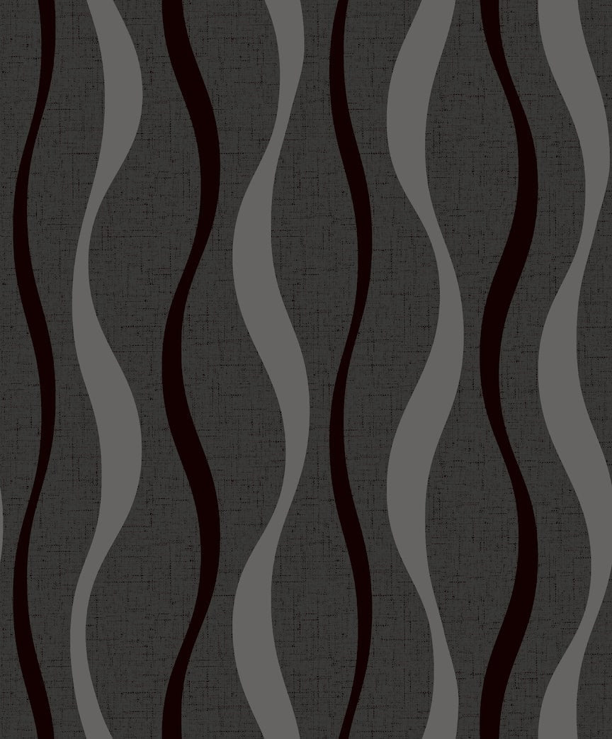 924502 - Arthouse - Arthouse Ribbon Geo Black Wallpaper - Decor Warehouse