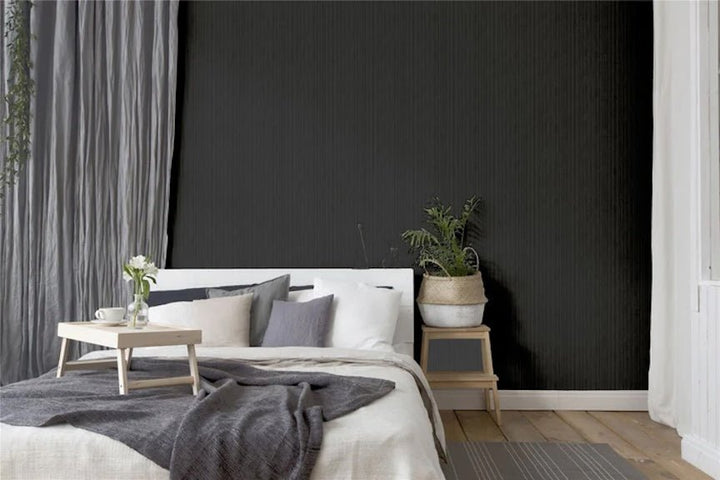 100105AH - Arthouse - Arthouse Silk Cascade Charcoal Wallpaper - Decor Warehouse