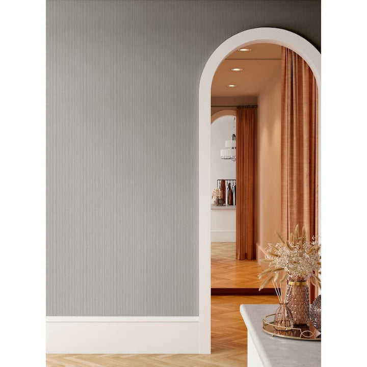 100102AH - Arthouse - Arthouse Silk Cascade Silver Grey Wallpaper - Decor Warehouse