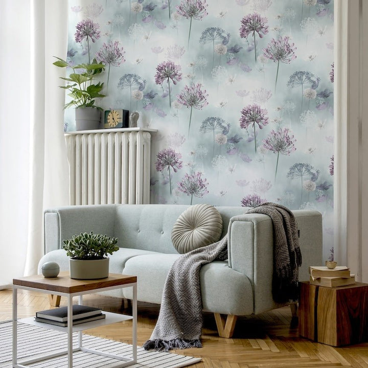 697400 - Arthouse - Arthouse Spring Meadow Duck Egg Wallpaper - Decor Warehouse