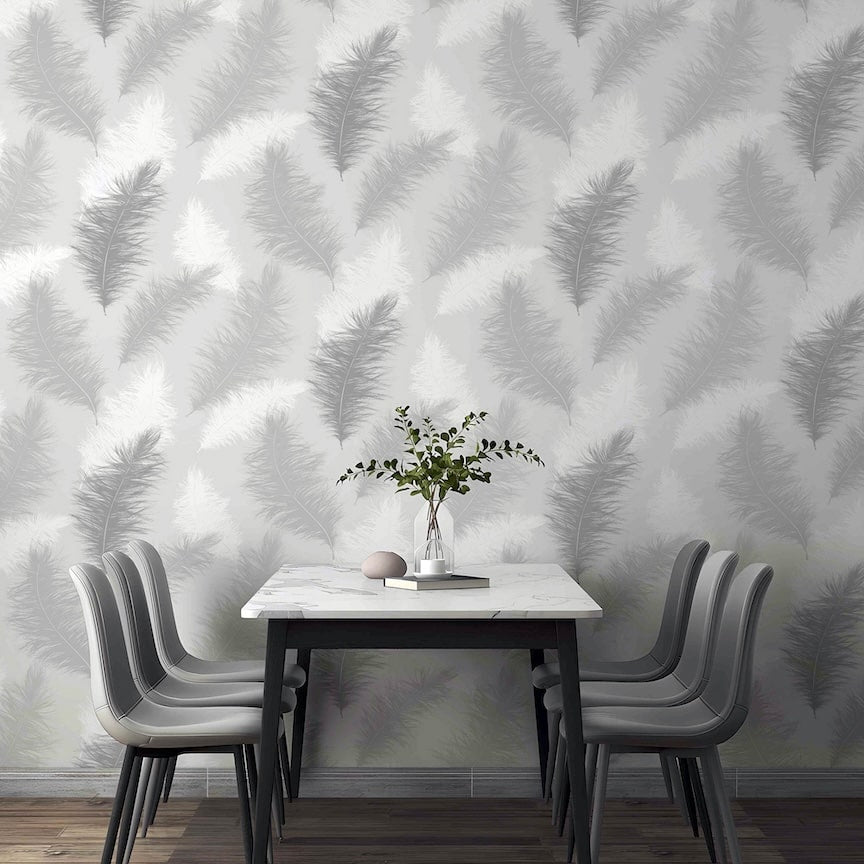 901705 - Arthouse - Arthouse Sussurro Grey Wallpaper - Decor Warehouse