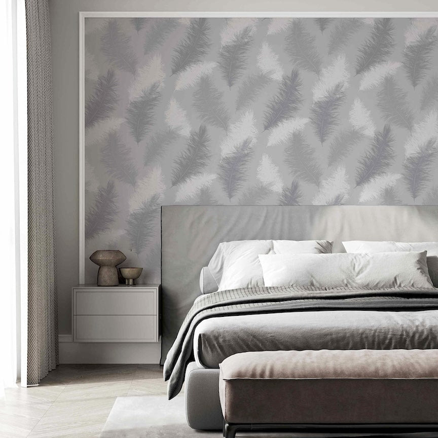 901705 - Arthouse - Arthouse Sussurro Grey Wallpaper - Decor Warehouse