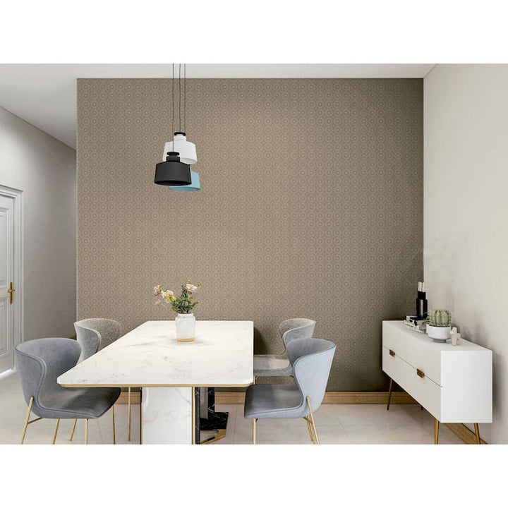 100116AH - Arthouse - Arthouse Symmetrical Chic Champagne and Silver Wallpaper - Decor Warehouse