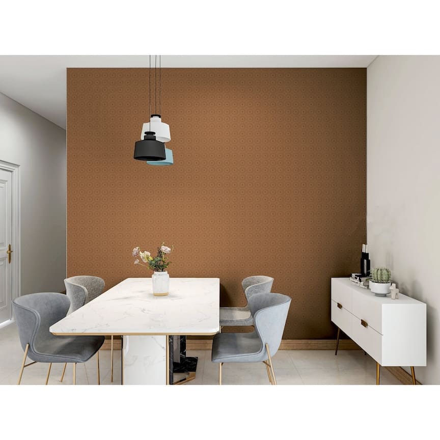 100117AH - Arthouse - Arthouse Symmetrical Chic Copper and Gold Wallpaper - Decor Warehouse