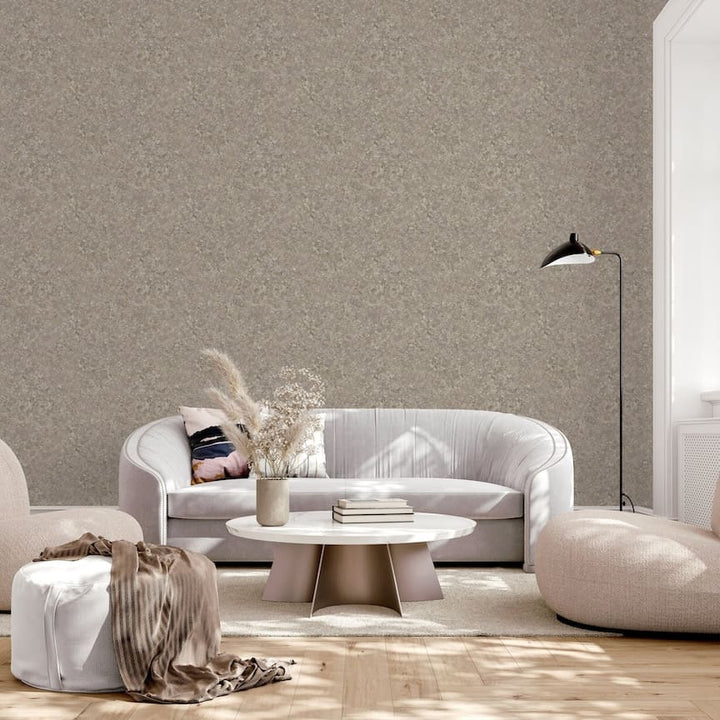 100096AH - Arthouse - Arthouse Textured Marble Cappuccino / Gold Wallpaper - Decor Warehouse