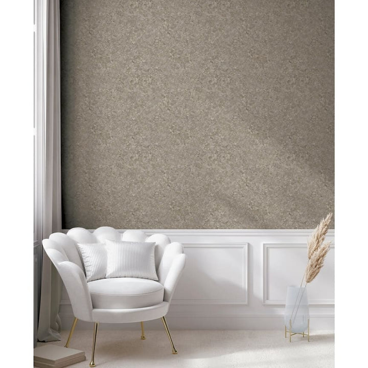 100096AH - Arthouse - Arthouse Textured Marble Cappuccino / Gold Wallpaper - Decor Warehouse