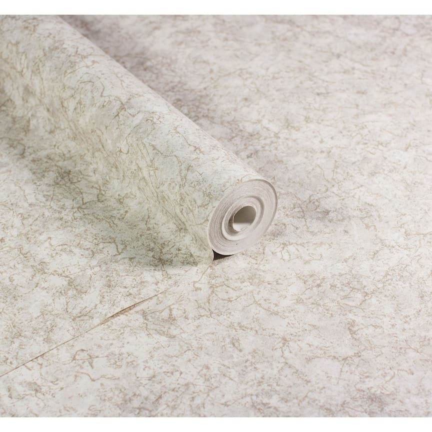 100097AH - Arthouse - Arthouse Textured Marble Ivory / Champagne Wallpaper - Decor Warehouse