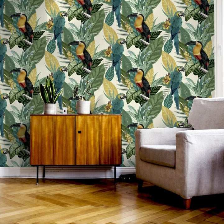 296803 - Arthouse - Arthouse Toucan Jungle Wallpaper - Decor Warehouse