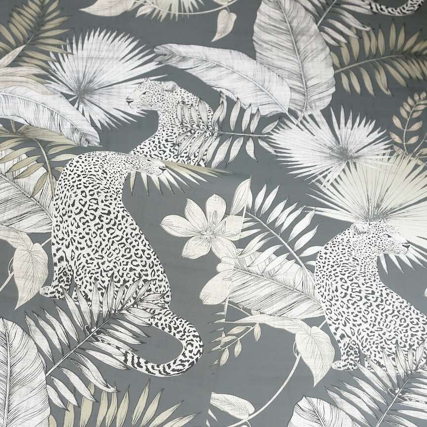 909408 - Arthouse - Arthouse Tropical Leopard Neutral Wallpaper - Decor Warehouse