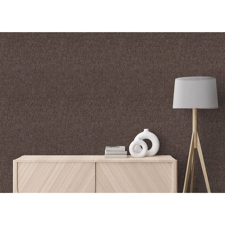 100123AH - Arthouse - Arthouse Urban Weave Chocolate Brown Wallpaper - Decor Warehouse