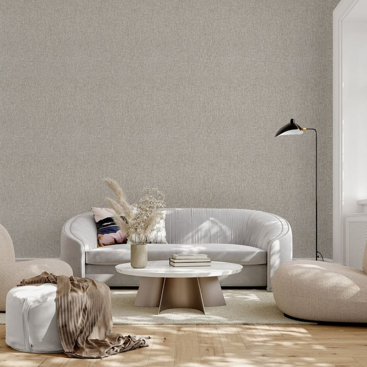 100124AH - Arthouse - Arthouse Urban Weave Taupe Wallpaper - Decor Warehouse