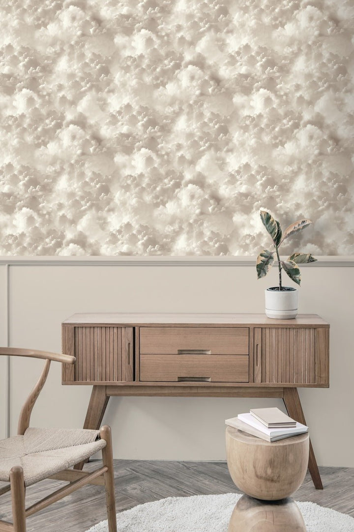 100189AH - Arthouse - Arthouse Vanilla Skies Neutral Wallpaper - Decor Warehouse