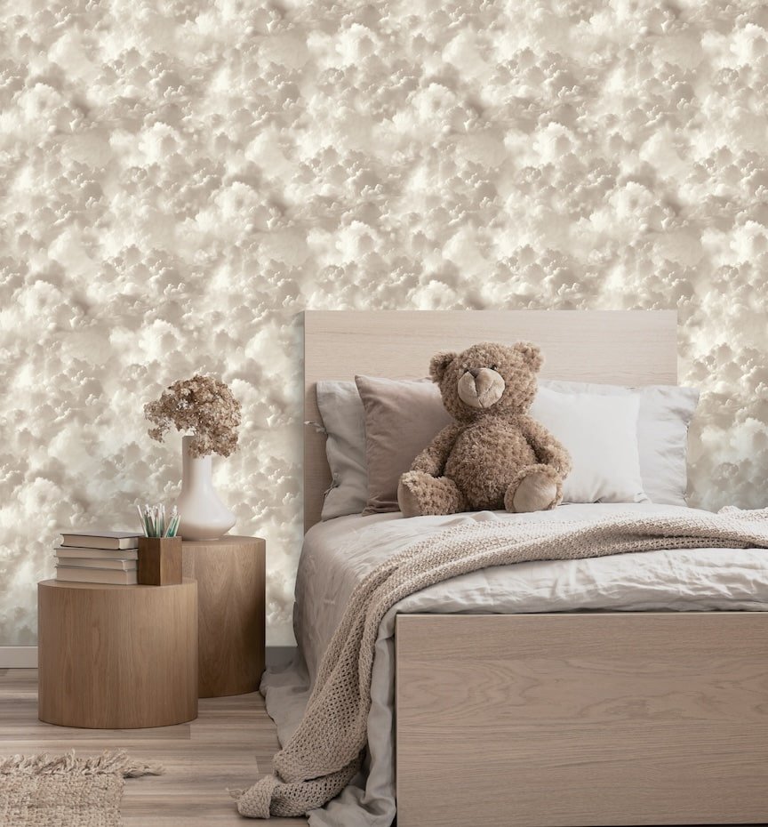 100189AH - Arthouse - Arthouse Vanilla Skies Neutral Wallpaper - Decor Warehouse