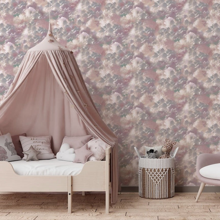 924508 - Arthouse - Arthouse Vanilla Skies Pink Wallpaper - Decor Warehouse