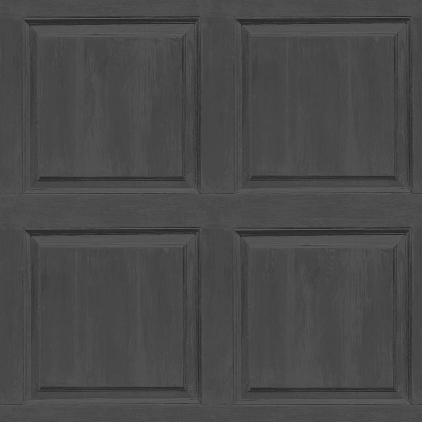 909600 - Arthouse - Arthouse Washed Panel Charcoal Wallpaper - Decor Warehouse