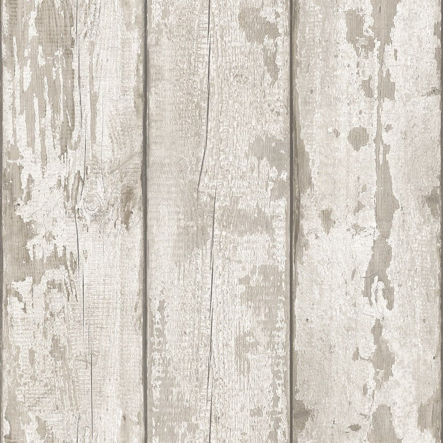 694700 - Arthouse - Arthouse White Washed Wood Wallpaper - Decor Warehouse