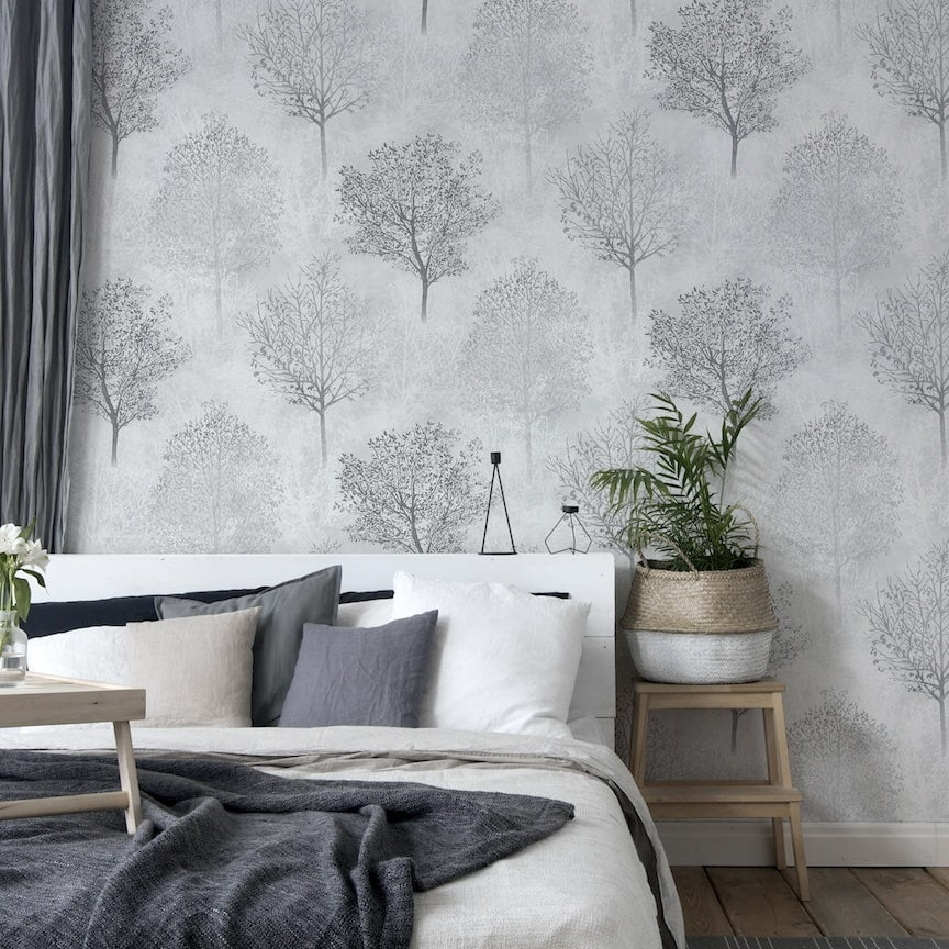 256701 - Arthouse - Arthouse Wonderland Mono Wallpaper - Decor Warehouse