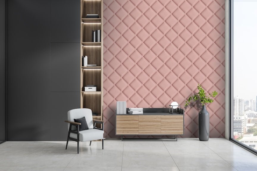 E100325AH - Arthouse - Arthouse Wood Trellis Pink Wallpaper - Decor Warehouse