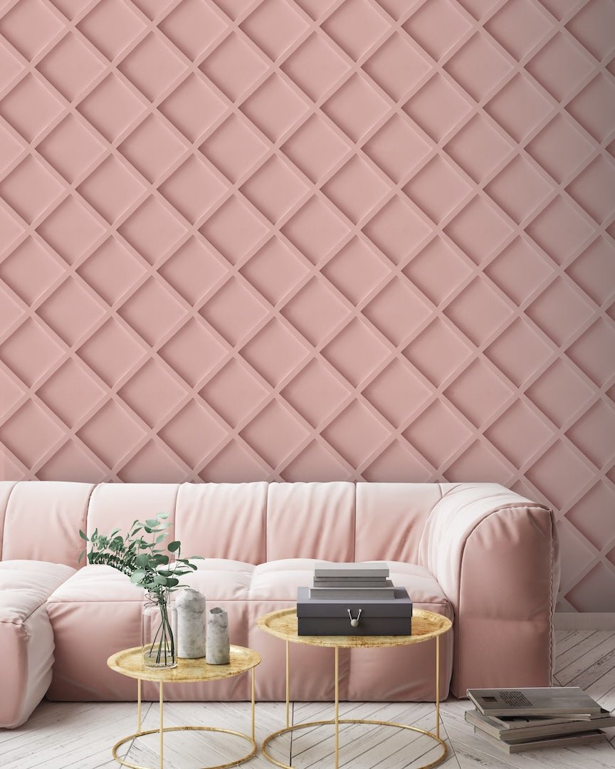 E100325AH - Arthouse - Arthouse Wood Trellis Pink Wallpaper - Decor Warehouse