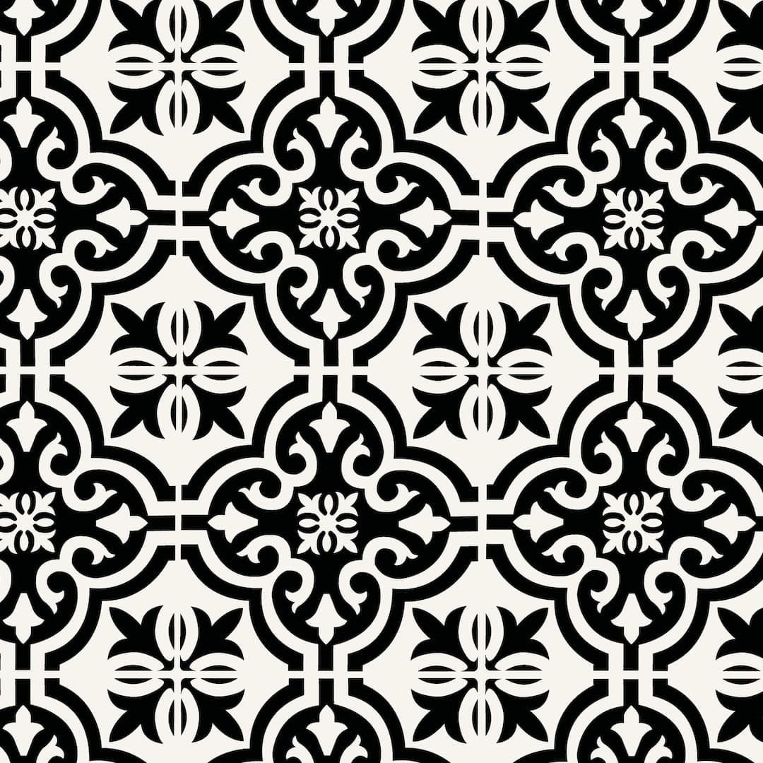 006039 - Arthouse - Black Motif Artifix Wall Tiles - Decor Warehouse