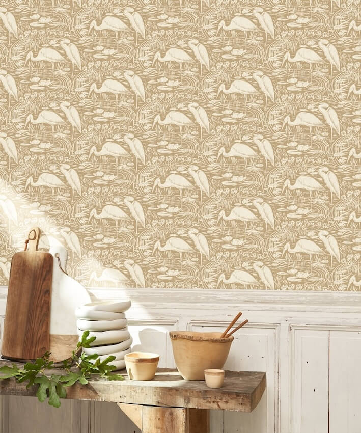 BBLN89731961-Casadeco-Casadeco Babylone Euphrate Beige raphia Wallpaper-Decor Warehouse