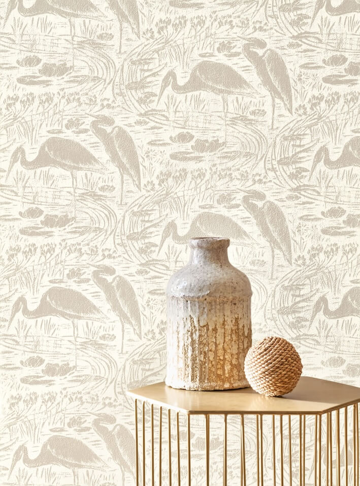 BBLN89731101-Casadeco-Casadeco Babylone Euphrate Naturel Wallpaper-Decor Warehouse