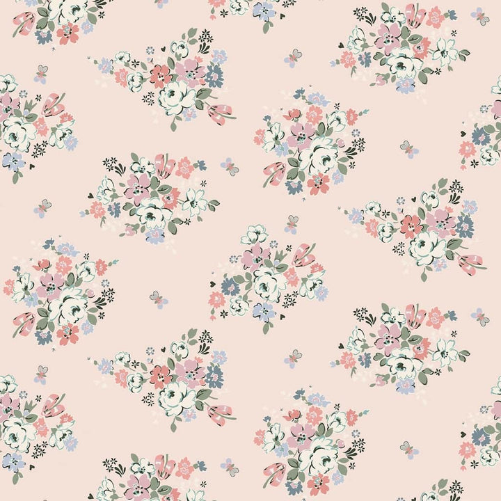 125508 - Cath Kidston - Cath Kidston Clifton Floral Pink Wallpaper - Decor Warehouse