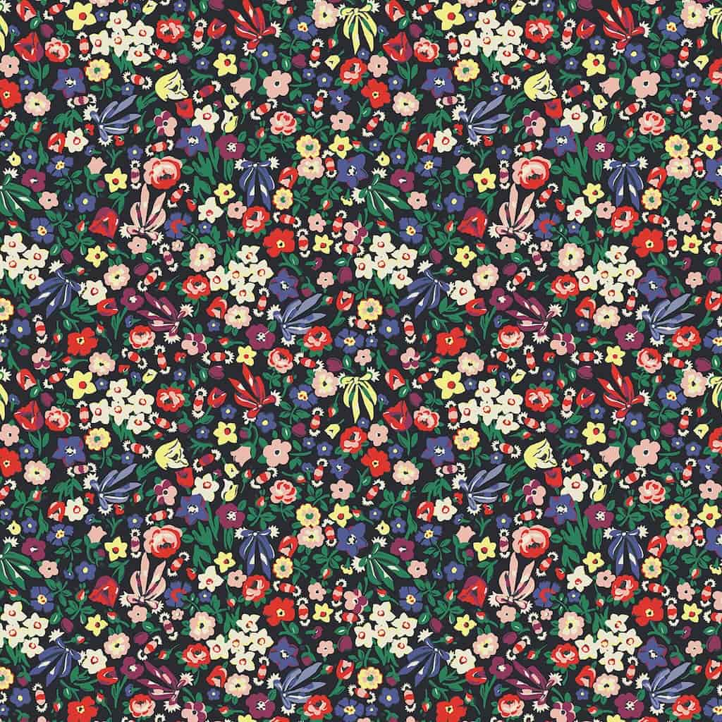 125505 - Cath Kidston - Cath Kidston Harmony Ditsy Night Wallpaper - Decor Warehouse