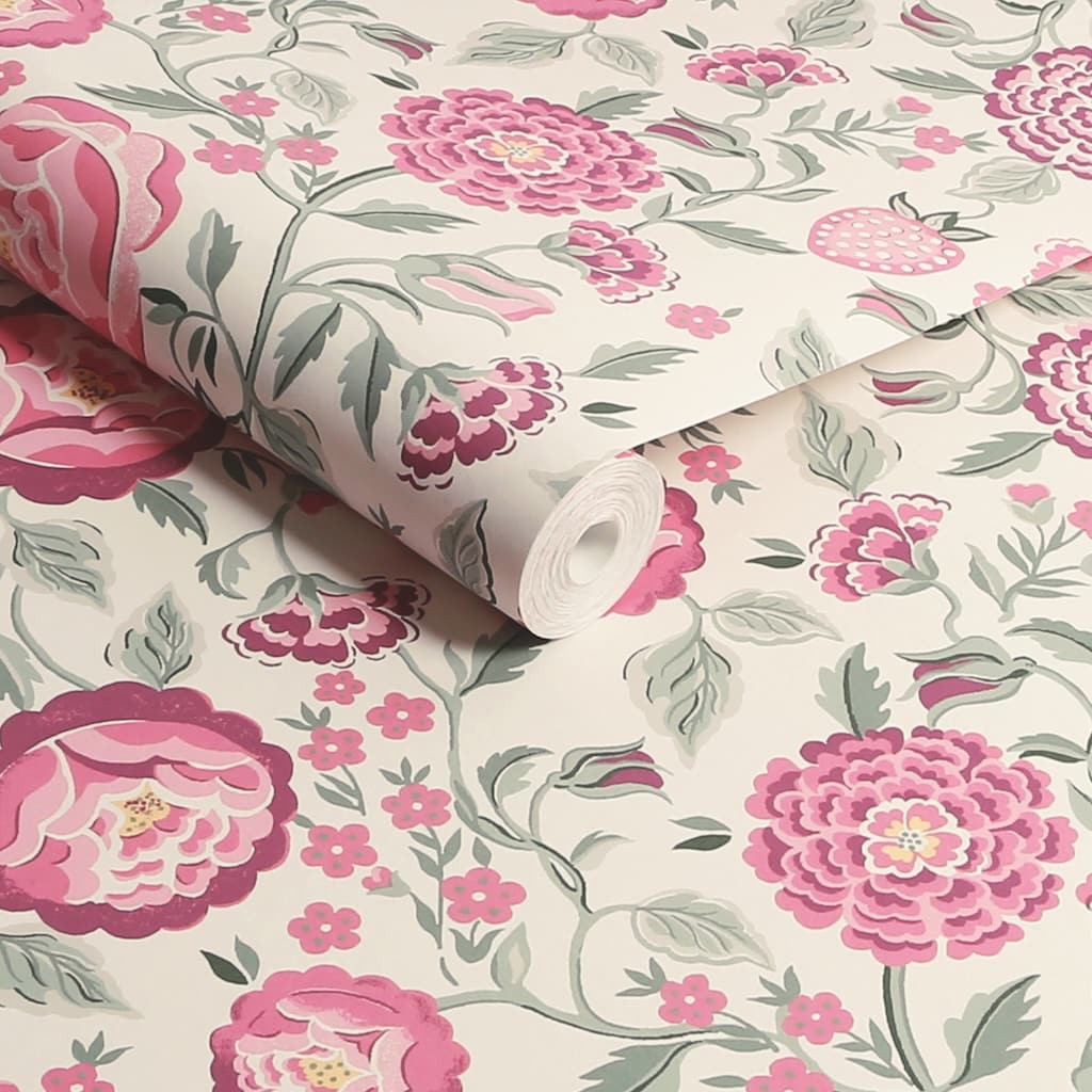 125499 - Cath Kidston - Cath Kidston Strawberry Garden Spring Wallpaper - Decor Warehouse