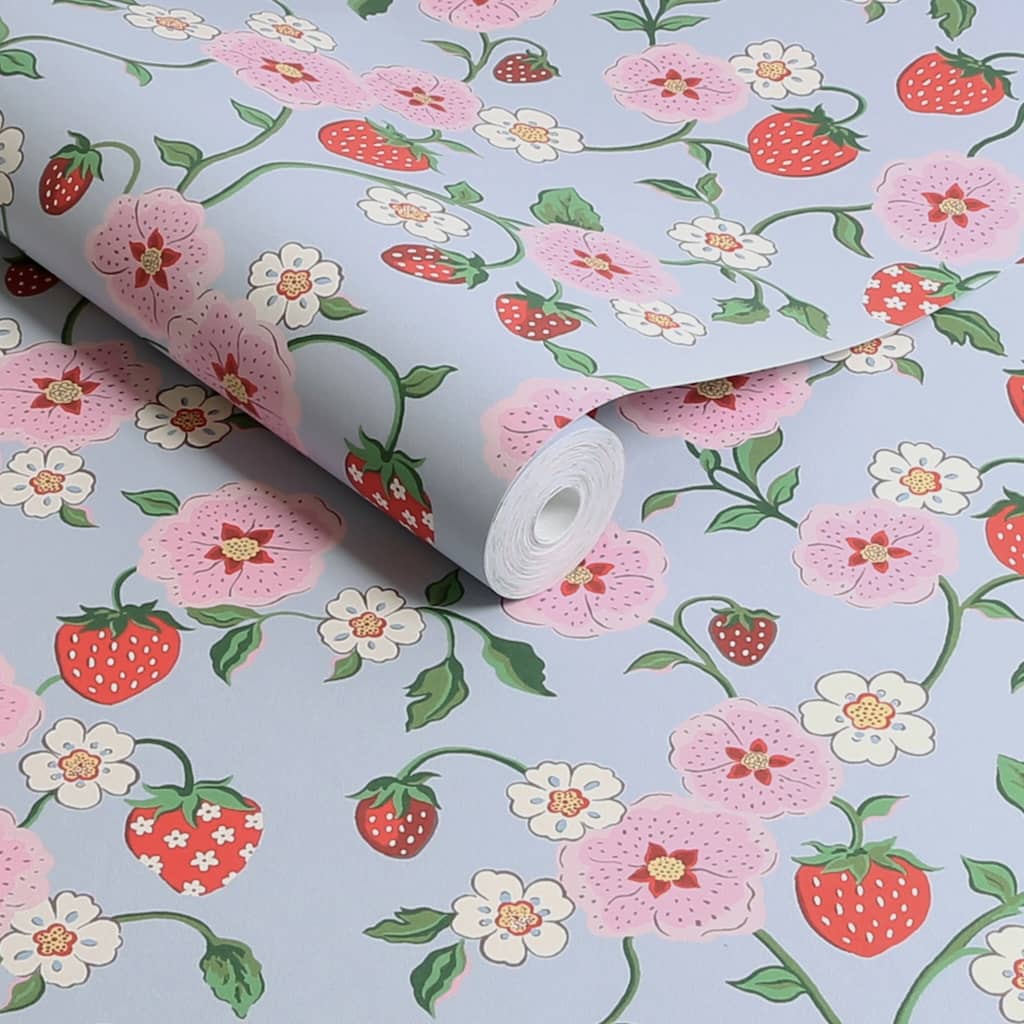 125532 - Cath Kidston - Cath Kidston Strawberry Summer Wallpaper - Decor Warehouse