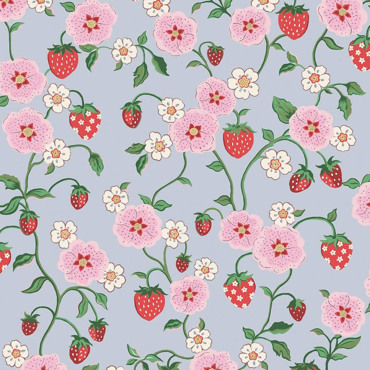 125532 - Cath Kidston - Cath Kidston Strawberry Summer Wallpaper - Decor Warehouse