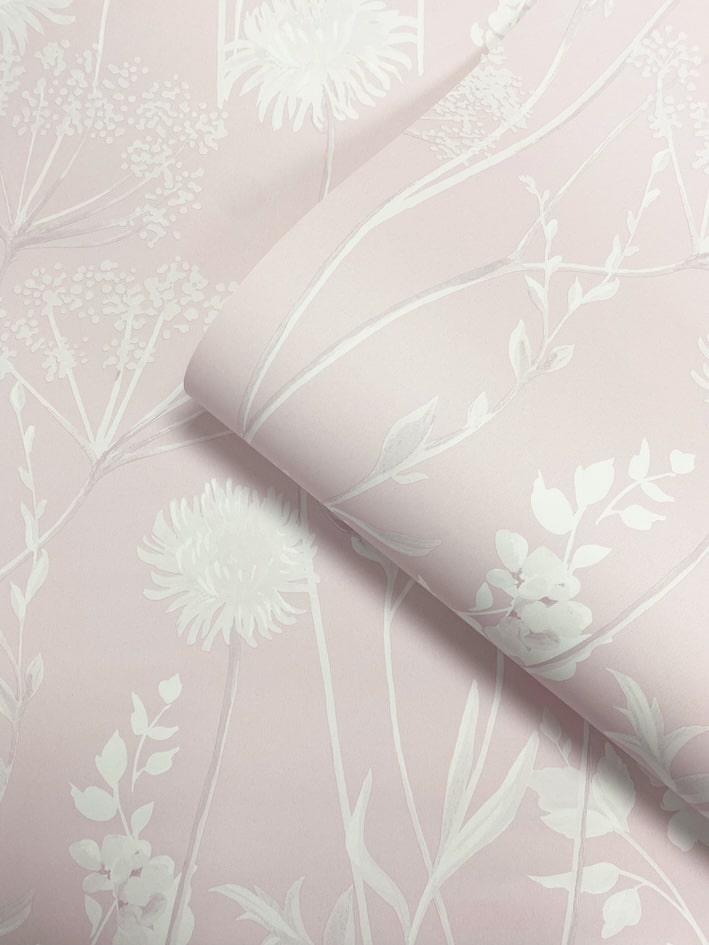 165582-Muriva-Catherine Lansfield Meadowsweet Floral Blush Wallpaper-Decor Warehouse