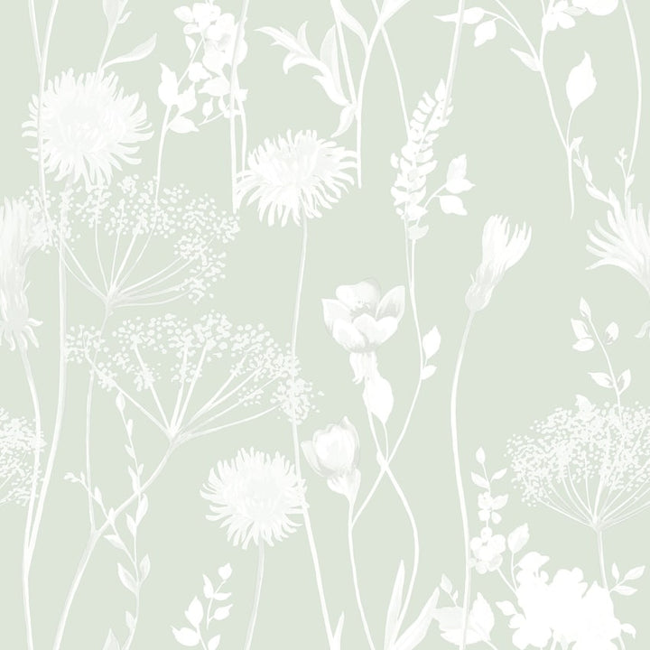 165580-Muriva-Catherine Lansfield Meadowsweet Floral Green Wallpaper-Decor Warehouse