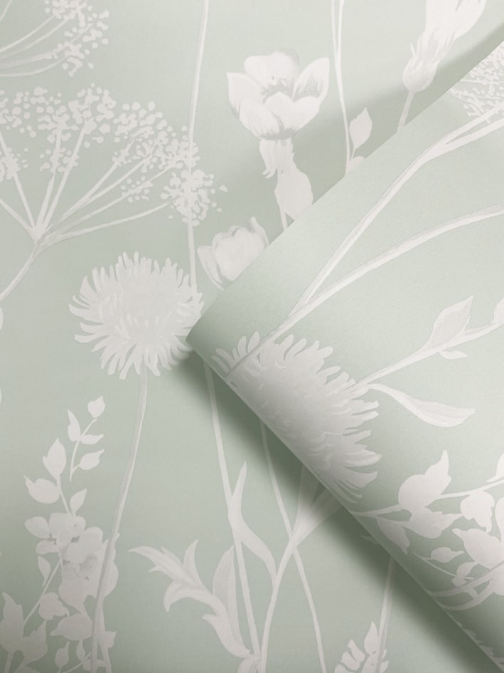 165580-Muriva-Catherine Lansfield Meadowsweet Floral Green Wallpaper-Decor Warehouse