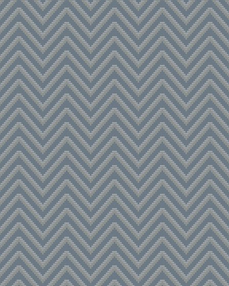 BA220094 - Design ID - Chevron Metallic Blue Wallpaper - Decor Warehouse