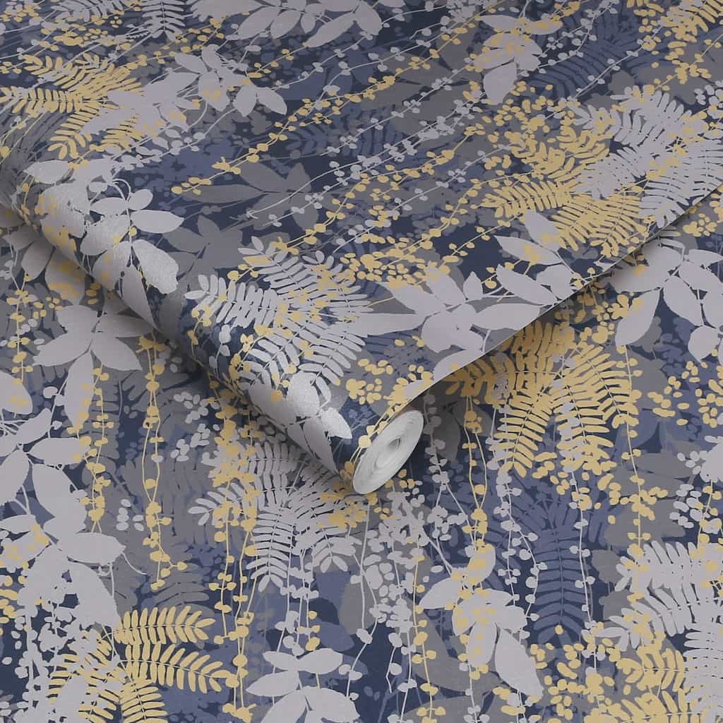 120382 - Clarissa Hulse - Clarissa Hulse Canopy French Navy Wallpaper - Decor Warehouse