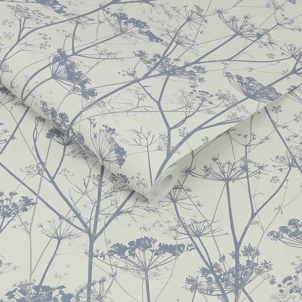 120383 - Clarissa Hulse - Clarissa Hulse Wild Chervil Dove & Silver Wallpaper - Decor Warehouse