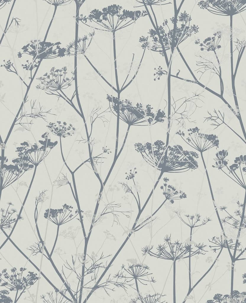 120383 - Clarissa Hulse - Clarissa Hulse Wild Chervil Dove & Silver Wallpaper - Decor Warehouse