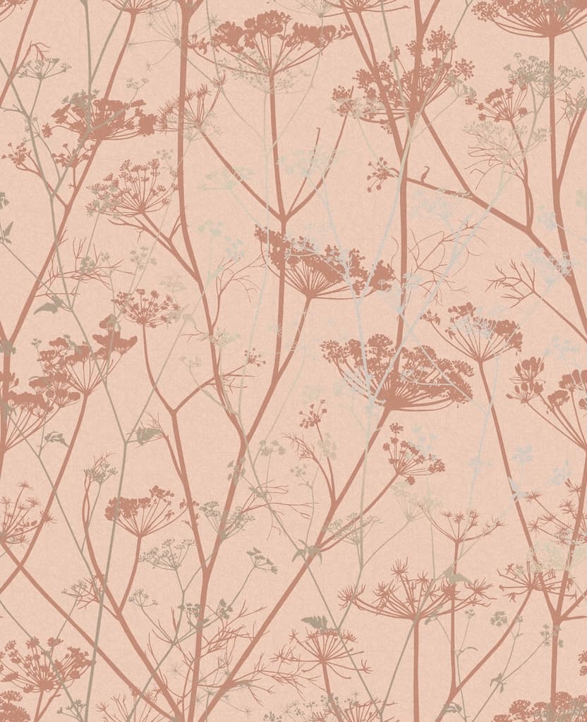 120372 - Clarissa Hulse - Clarissa Hulse Wild Chervil Shell & Rose Gold Wallpaper - Decor Warehouse