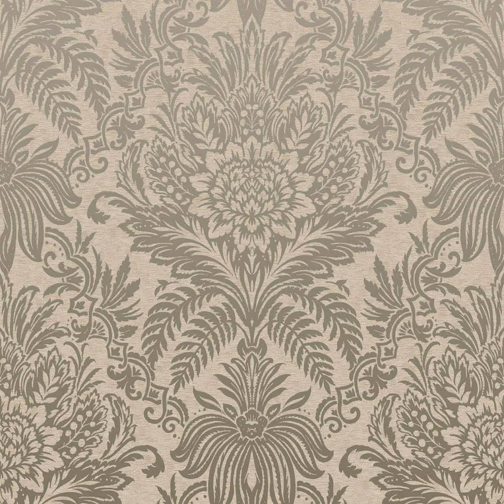 M1066 - Debona - Crown Signature Beige Damask Wallpaper - Decor Warehouse