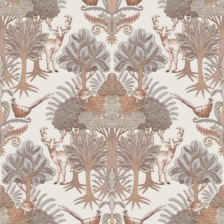 TP422301 - Design ID - Design ID Nordic Deer Forest Beige Wallpaper - Decor Warehouse