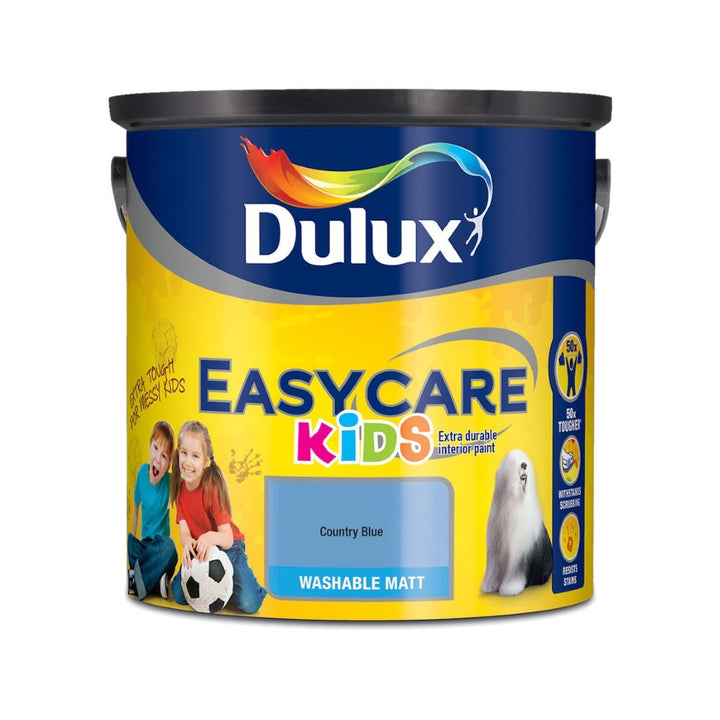  - Dulux - Dulux Easycare Kids Country Blue Washable Matt Paint 2.5L - Decor Warehouse