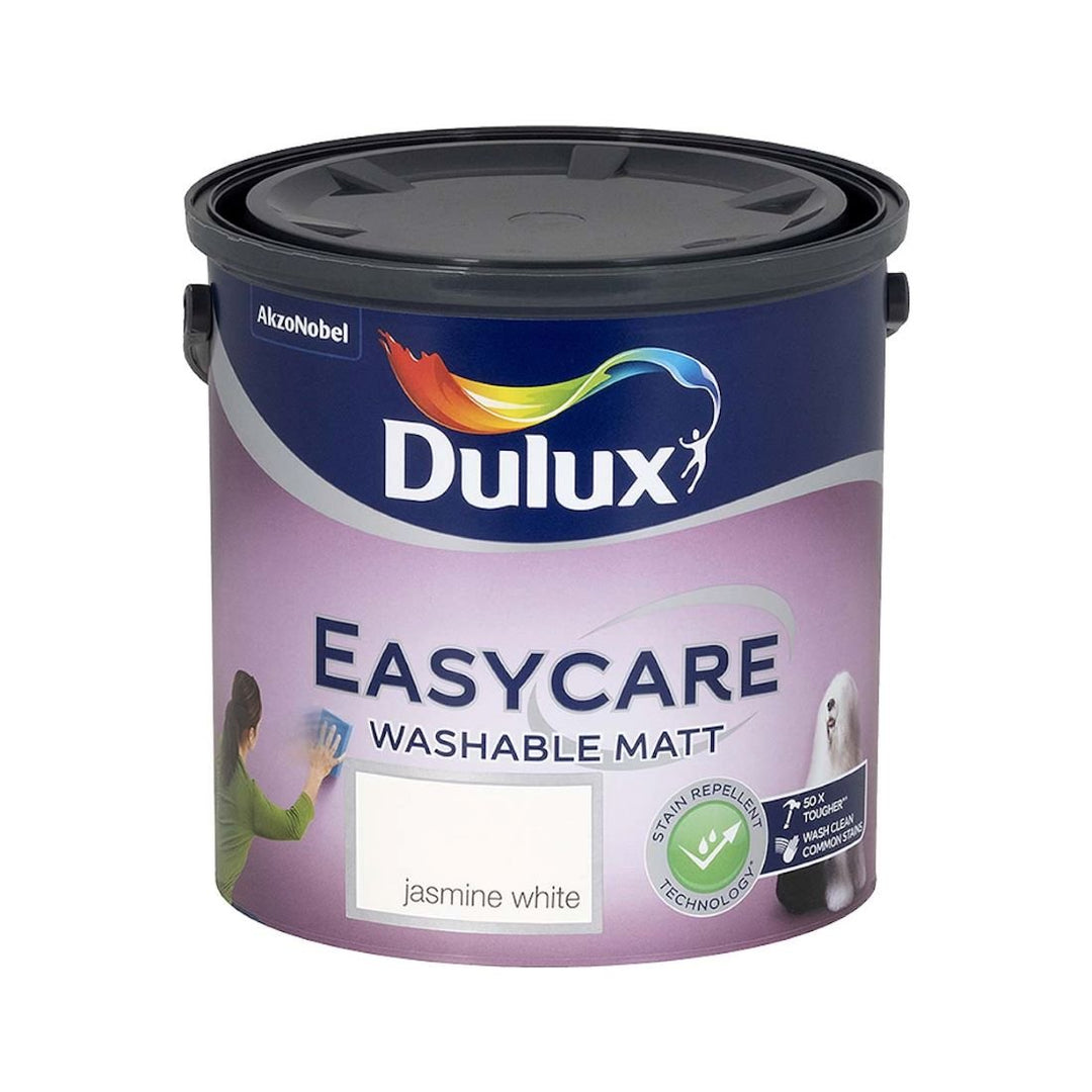 5010212643815 - Dulux - Dulux Easycare Washable Matt Jasmine White Paint 2.5L - Decor Warehouse