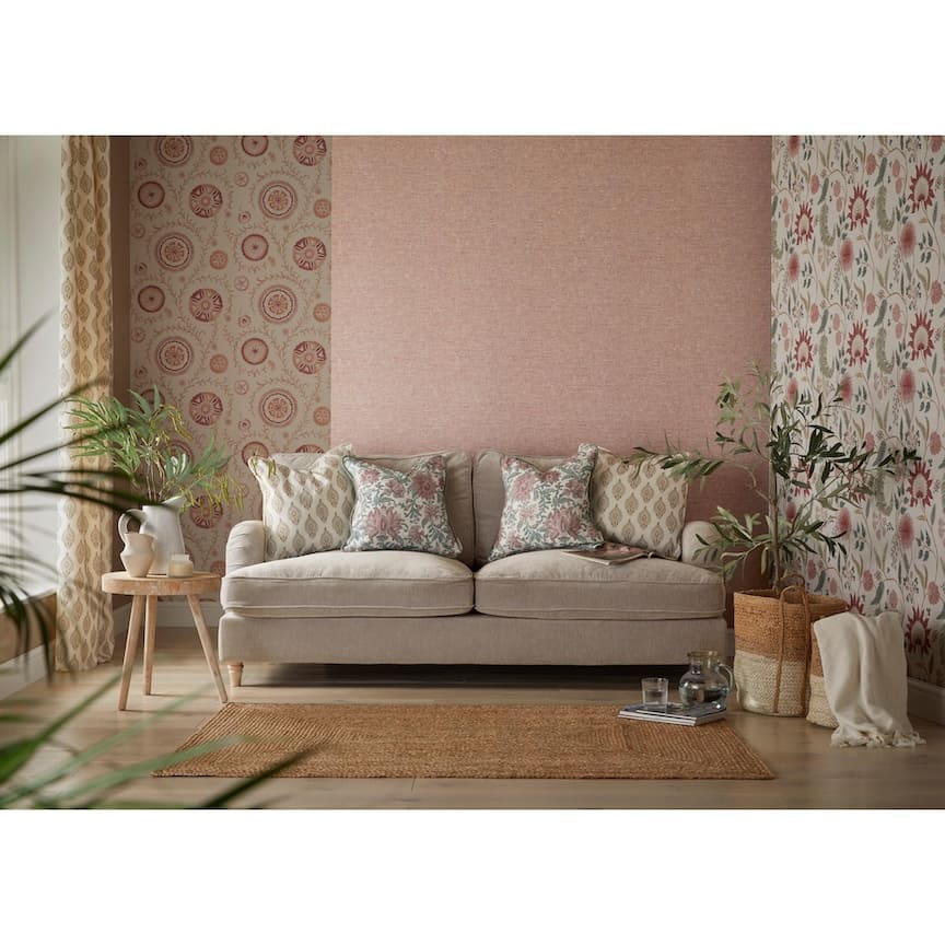 100035EH - Esselle Home - Esselle Nahlia Trail Warm Spice Wallpaper - Decor Warehouse