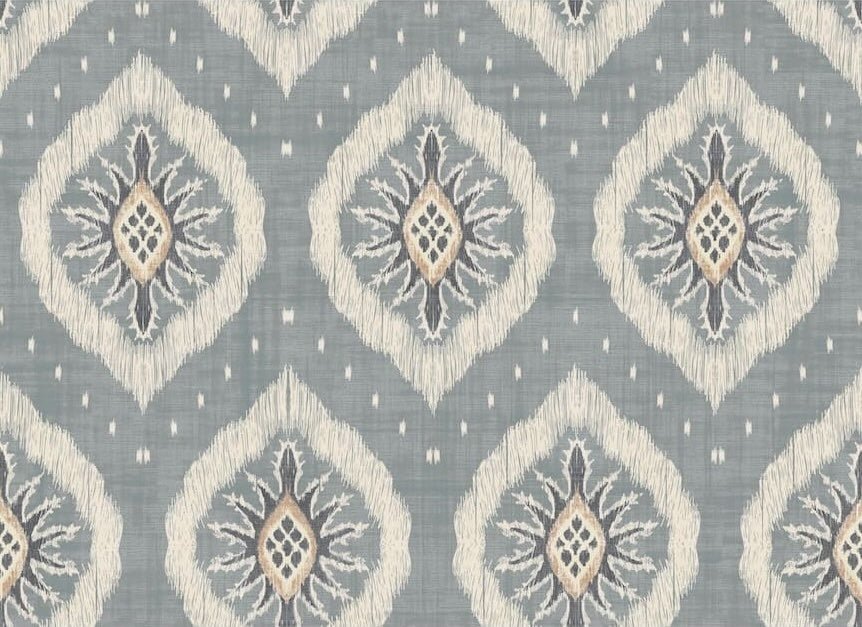 100038EH - Esselle Home - Esselle Odina Ikat Soft Blue Wallpaper - Decor Warehouse