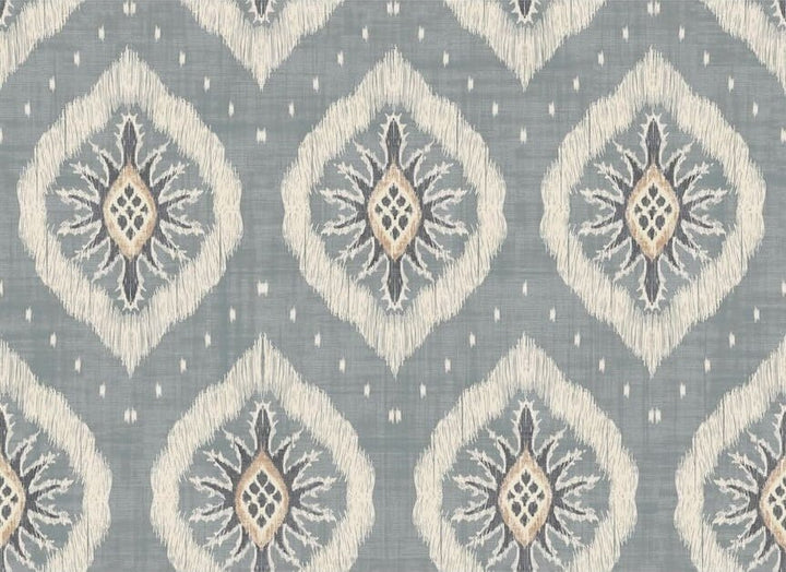 100038EH - Esselle Home - Esselle Odina Ikat Soft Blue Wallpaper - Decor Warehouse