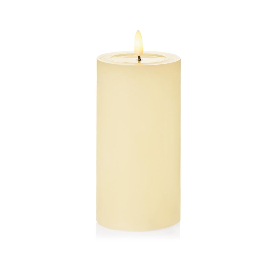 LB243166CR - Premier Decorations - FlickaBright Flameless LED Candle 7.5cm x 15cm, Real Wax - Decor Warehouse