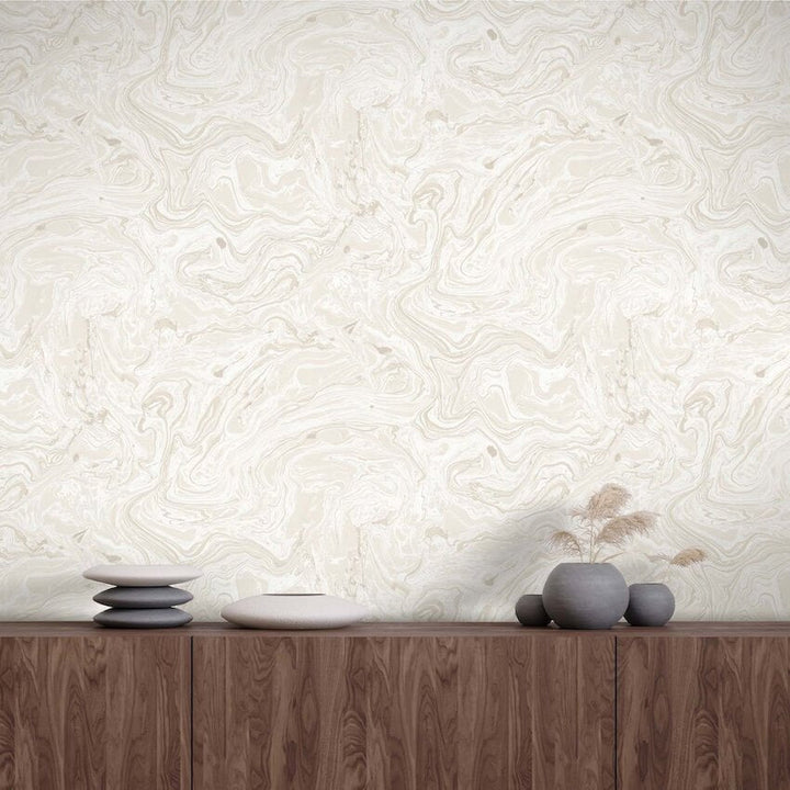 WM - 161 - Woodchip & Magnolia - Flow Marble Stone Wallpaper - Decor Warehouse