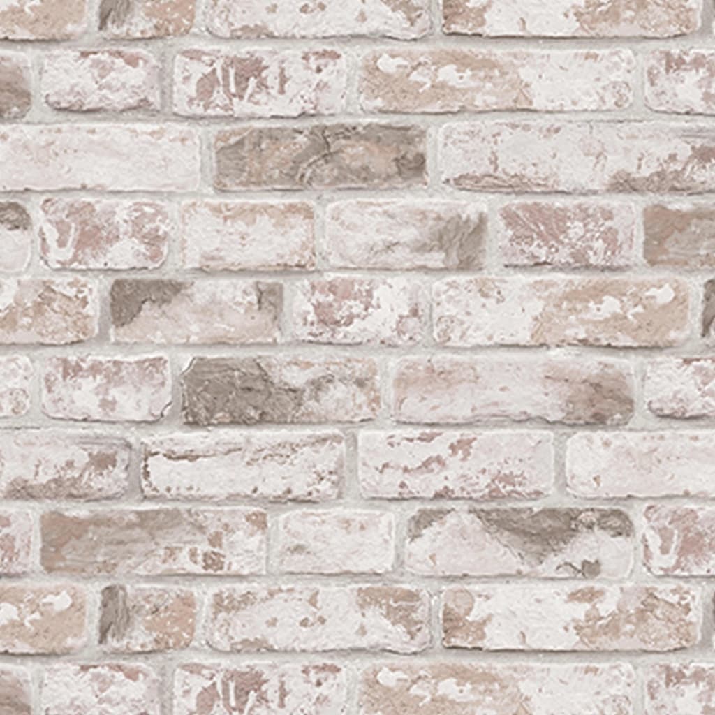 111403 - Fresco - Fresco Distressed Brick Pastel Wallpaper - Decor Warehouse